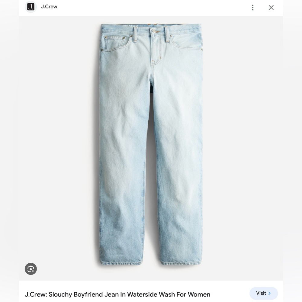 women’s J. Crew Slouchy boyfriend denim jeans size 28